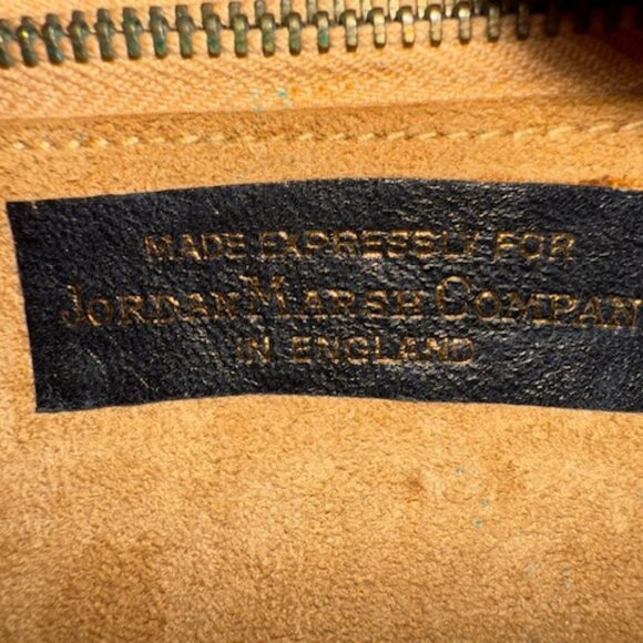 VINTAGE BLACK LEATHER PURSE HANDBAG Made in England - Picture 7 of 9